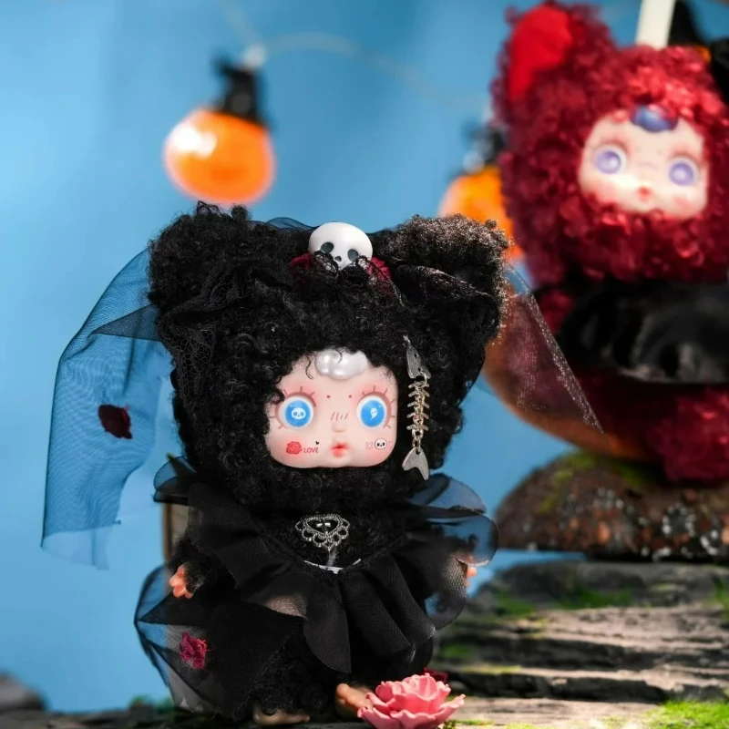 Mm açúcar bebê vinil pelúcia caixa cega na moda colecionável elf festa série halloween noite jogar pingente presente para entusiastas de brinquedo