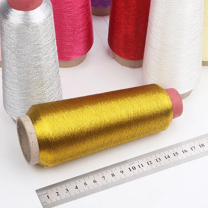 3200M Gold Silver Thread Computer Embroidery Thread Gold Wire DIY Manual Cross Stitch Metal WireGold Silver Yarn Woven Line