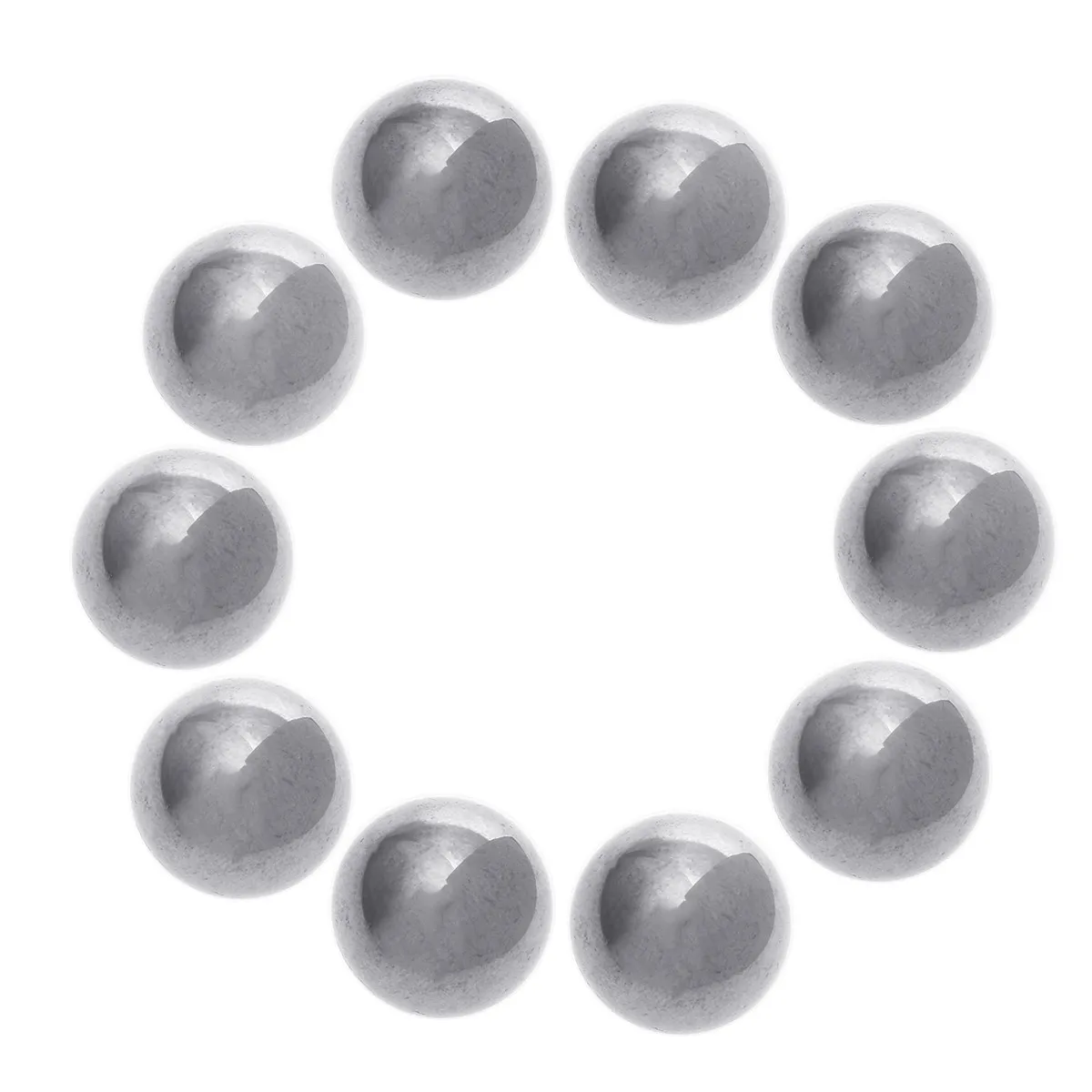 10Pcs 15Mm Carbon Steel Bearing Balls High Hardness Mirror Finish Load Bearing Spheres for Machinery Repair Industrial Use