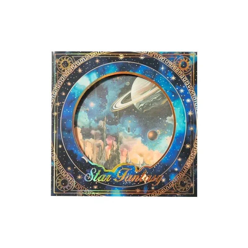 30 Stück Material Papier Stern Fantasy Basis Mondphase Notizbücher Hintergrund Dekoration Schreiben Handbuch Sammelalbum 130*110mm