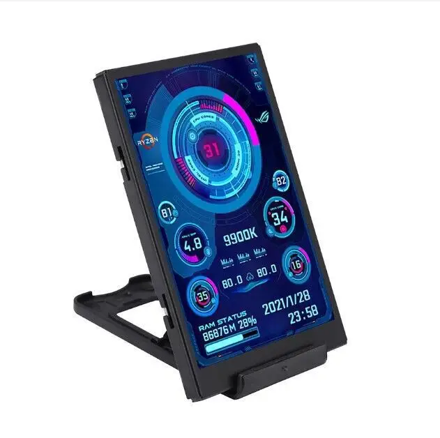 Dynamic secondary screen 3.5-inch IPS TYPEC USB chassis secondary screen computer monitoring AIDA64