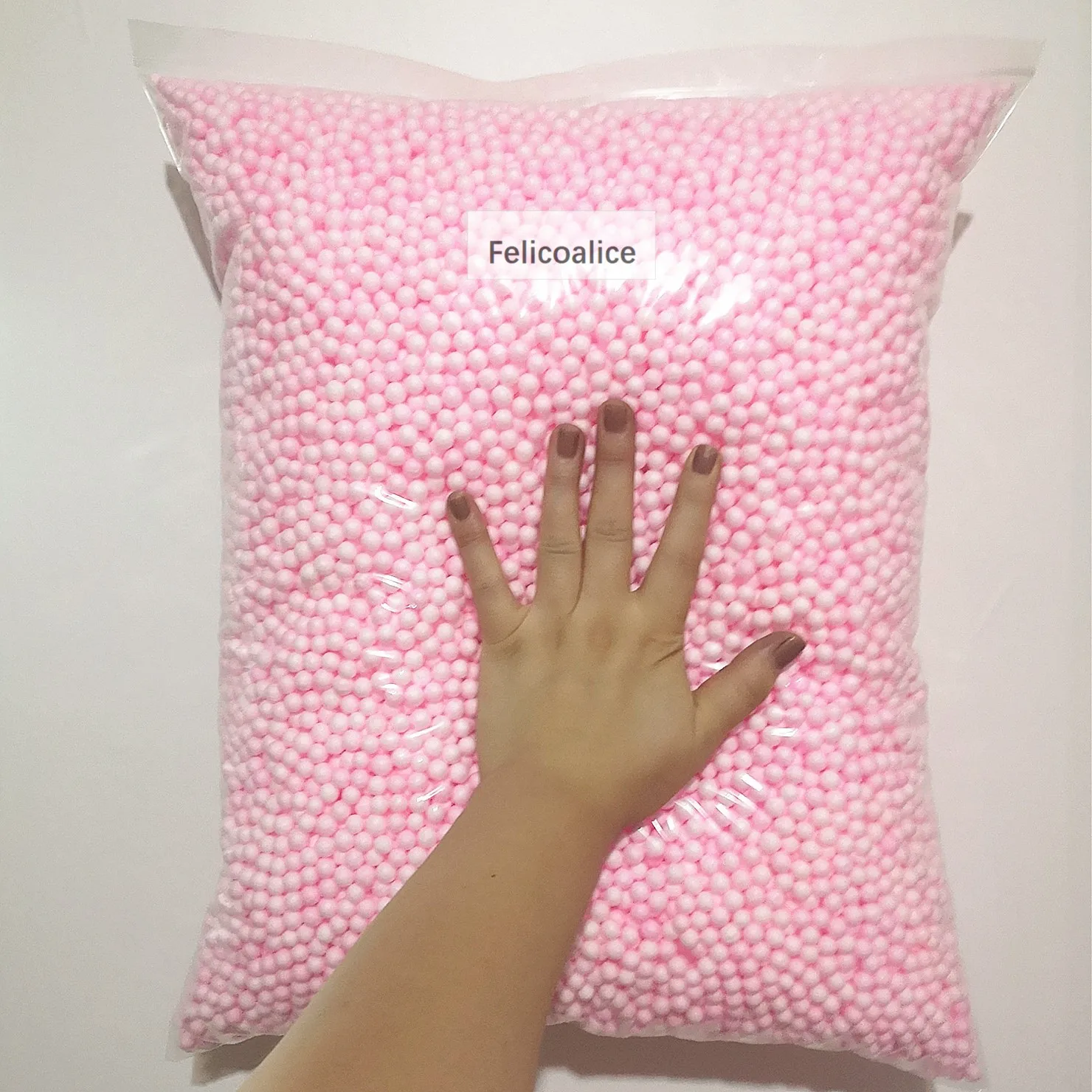 250 g/Beutel Macarons 2–3,5 mm 4–6 mm Pastell-Mini-Schaumperlen, bunte Styropor-Styropor-Füllkugeln, Basteln, DIY – Detail 19