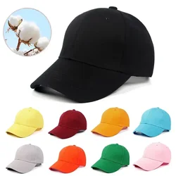 Kids Cap Boys Girls Cotton Children Black Cap Men Women Snapback Baseball Caps Dad Hat Summer 2024 Solid Bone Gorras Hombre