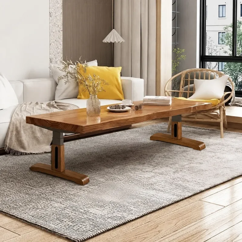 Electric Lifting Coffee Table Dining Table Dual Purpose Living Room Household Multi Functional Tea Table Large Whole Board