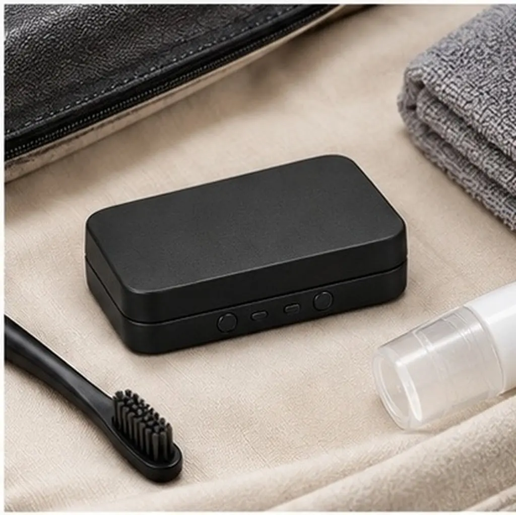 Refillable Dental Floss Holder Iron Case Flip Lid Lock Built-in Mirror Pocket Size Floss Case Travel Toothpick Organizer 3x2