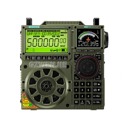HRD-C919 AIR FM MW SW Shortwave VHF UHF WB Multi-band Radio Portable Aviation Band Radio Receiver 5000ma Battery