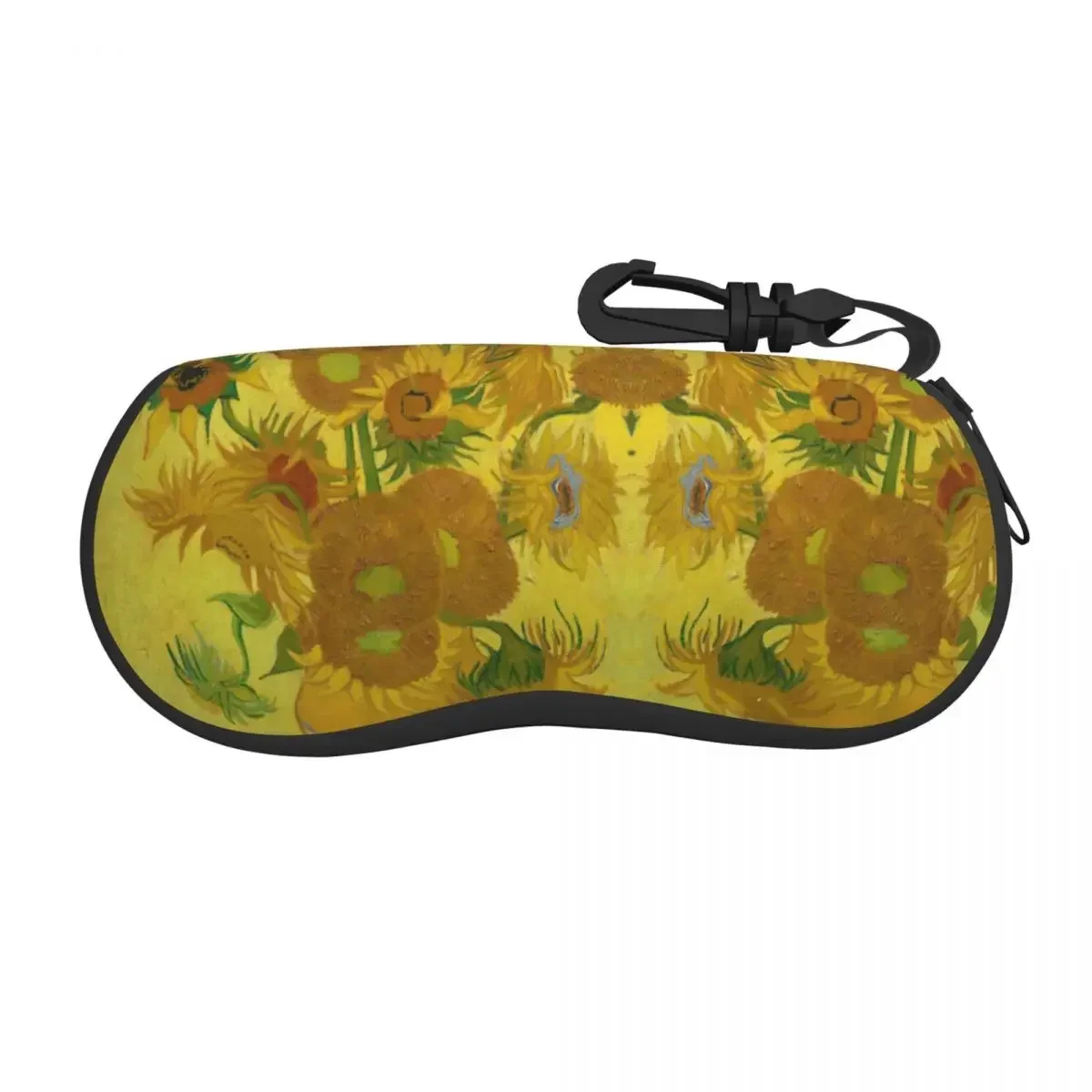 Vase With Twelve Sunflowers Eyeglass Glasses Case Men Women Soft Vincent Van Gogh Painting Sunglasses Protective Pouch