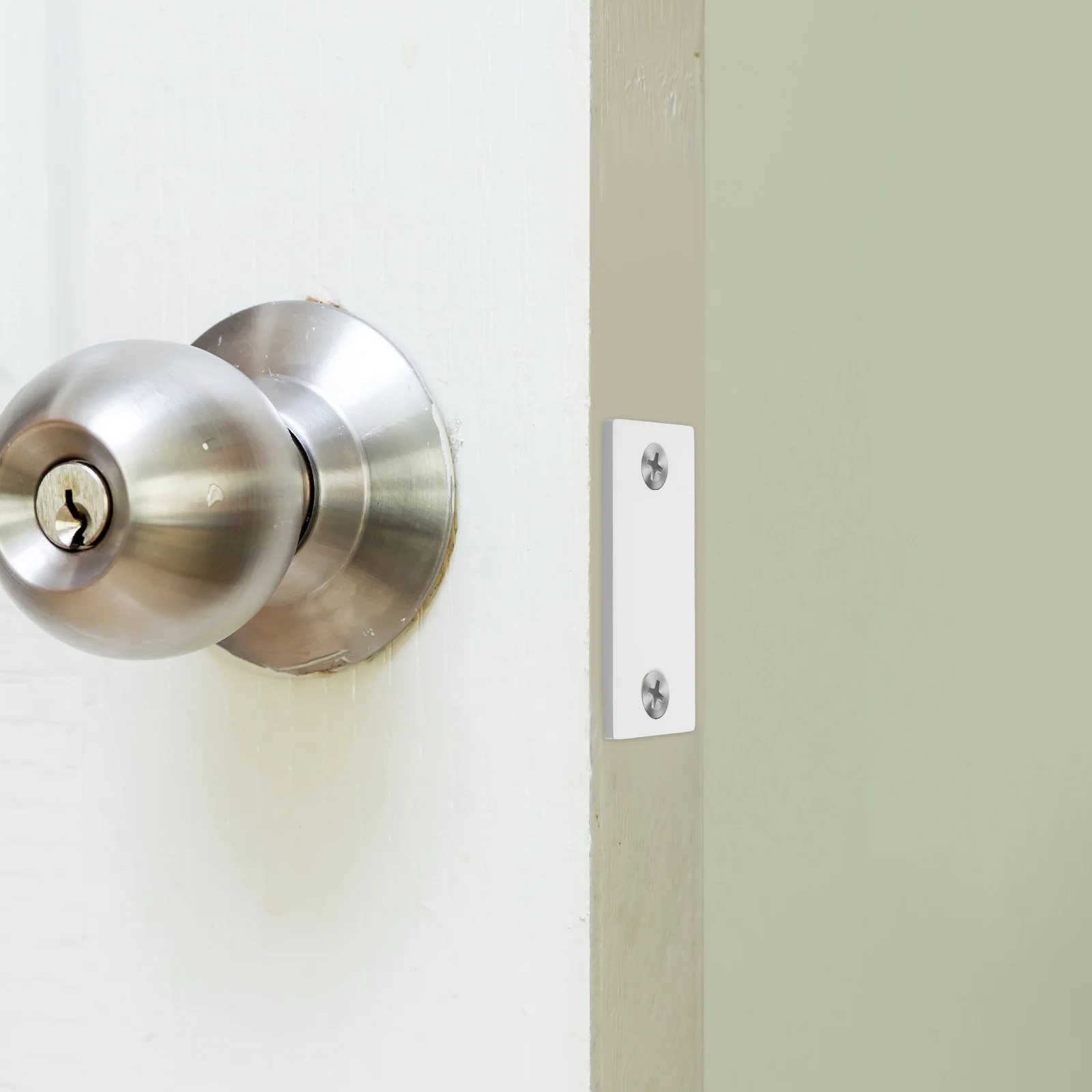 

2Pcs Door Edge Filler Plate Repair Hole Covers Reinforcement Plates for Interior Exterior Door Security and Seamless Finish