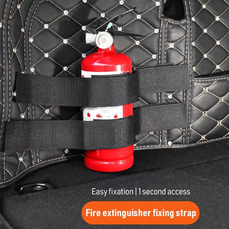 New Car Strap Fire Extinguisher Fixed Velcro 2 Long Short Higher Quality Environmental Protection Fire Extinguisher Fixed Strap