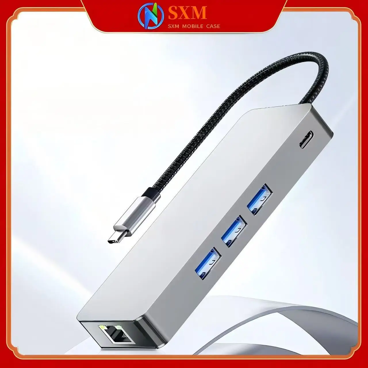 

8-in-1 docking station Type-C to HDMI Gigabit Ethernet port USB3.0 hub multi-port docking station