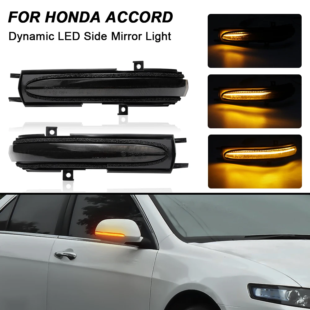 

2PCS Dynamic LED Side Mirror Light For Honda Civic Hatchback Honda Accord MK7 Turn Signal Blinker Lamp No Error