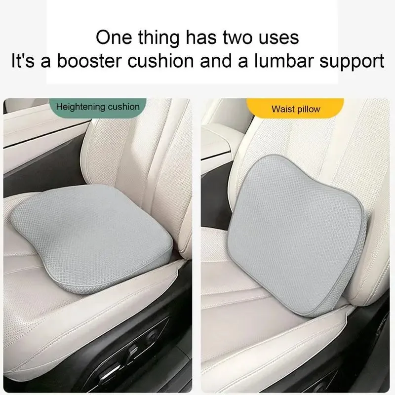 Car Booster Seat Cushion Heightening Height Boost Mat Breathable Portable Car Seat Pad Fatigue Relief Suitable For Auto Supplies