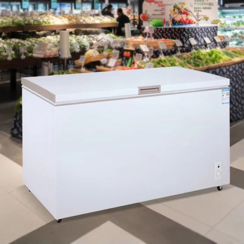 Geladeira e freezer doméstico 400 litros grande freezer profundo