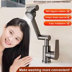 Universal Faucet Lucky Cat Faucet Basin Hot and Cold Wash Basin Wash Basin Counter Basin Bathroom Extension Faucet Aerator