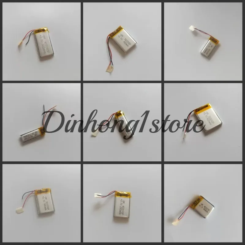 3.7V 1200mAh 503759 Lithium Polymer Ion Battery 2.0mm JST Connector