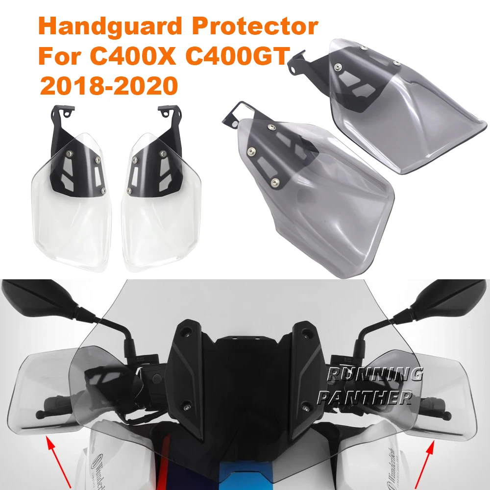 Handguard de motocicleta para BMW C400 X GT, protetor de mão, protetor de escudo, pára-brisa, C400X, C400GT, 2018-2020