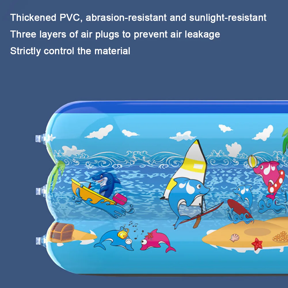 Nadmuchiwany basen pogrubiony basen z PVC kreskówka wzór do zabawy w basenie wody na lato na zewnątrz wewnątrz