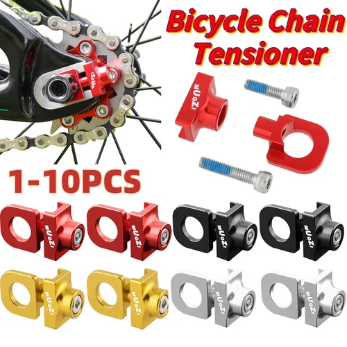 Sujetador de cadena de bicicleta, aleación de aluminio CNC, perno de tensión de cadena de bicicleta, modificación DIY, resistente al desgaste para bicicleta de marcha única