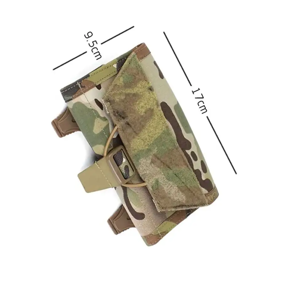 Outdoor Molle Navigator Tech Pouch Universal Mobile Phone Bag Tactical Admin Pouch Chest Bag BK/CB/RG/MC