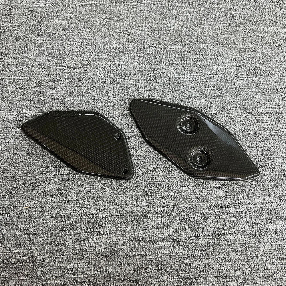 

For YAMAHA YZF-R3 R25 2019-2025 Motorcycle Carbon Fiber Heel Guard Rearset Foot Peg Mount Plates