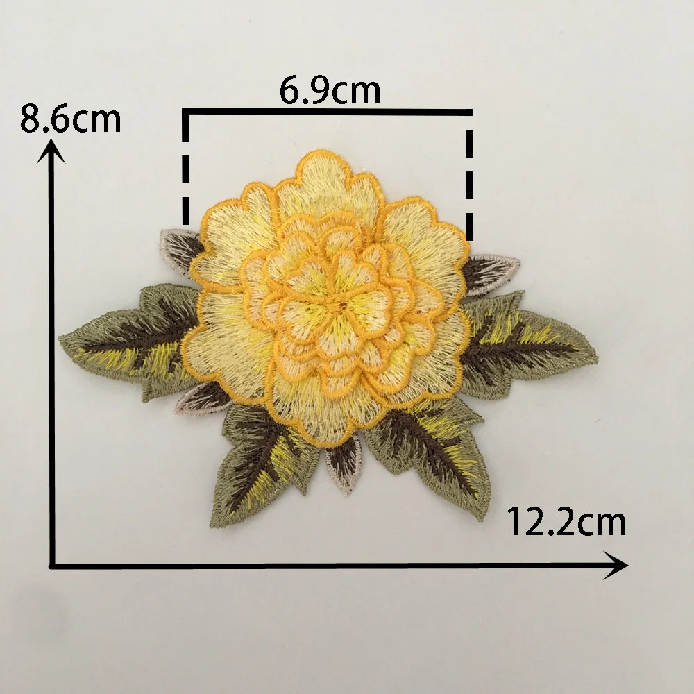 Yellow Embroidered Polyester DIY Wholesale Sales 1-10 piece Sewing Lace Decoration collocation Clothing Accessories