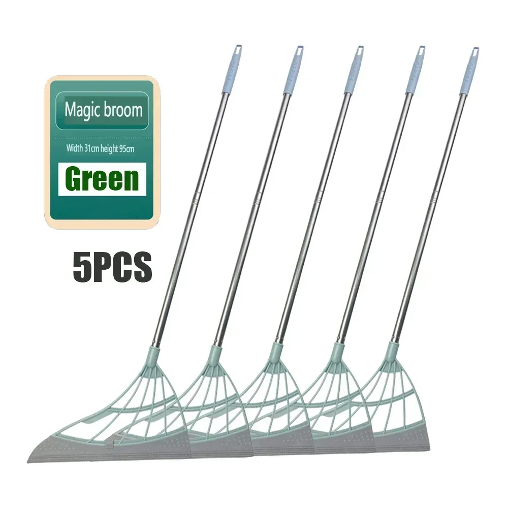 

1/5/10PCS Magic Broom Window Washing Wiper Silicone Broom Floor Cleaning Squeegee Magic Sweeper Cleaning Home Silicone Mop
