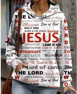 3D Jesus Christian Print Men\'s Hoodie Fashion Street Hooded Sweatshirt Summer Autumn Tracksuit Gym Pullover Casual Women Hoodies