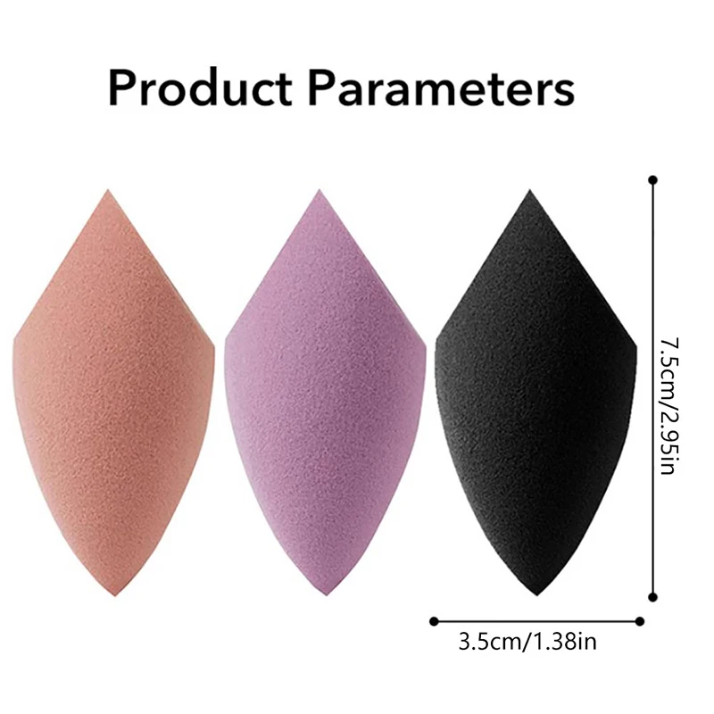 1PC Makeup Puff Microfiber Velvet Sponge Makeup Blender Sponge Powder Egg Shaped Foundation Concealer Cream Face Cosmetic