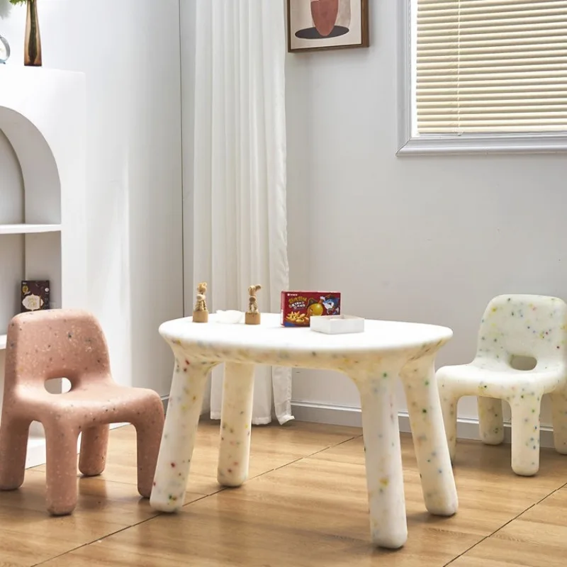 

Creative cute Nordic ins Internet celebrity children's chair kindergarten early education children's stool backrest home stool