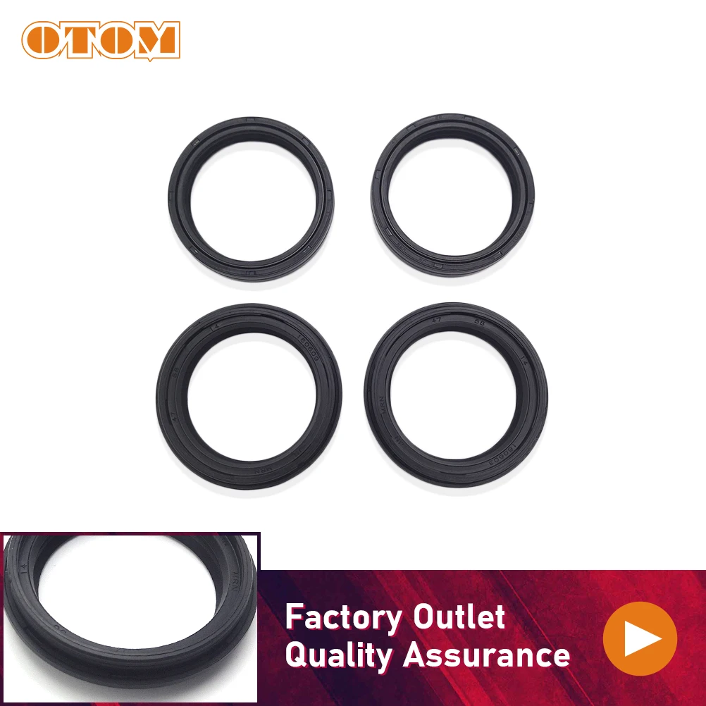 Motorcycle Parts Front Fork OIL SEAL Dust Seals Set 47x58x11mm 47x58x14mm Damper Shock O-ring Sealing For HONDA KAWASAKI SUZUKI