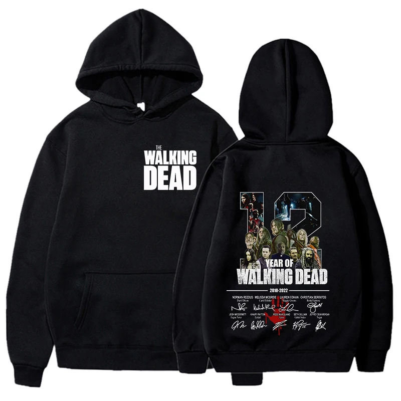 New Autumn And Winter Women Men Fashion Long Sleeve The Walking Dead Printed Hoodies Casual Loose Sweatshirt