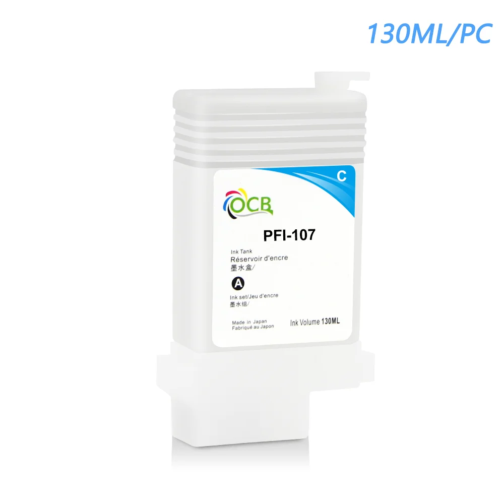 Imagem -03 - Cartucho Recarregável do nk com Microplaqueta do Arco para a Impressora Pfi107 Pfi107 Ipf670 Ipf680 Ipf685 Ipf770 Ipf780 Ipf785 Pfi 107 Nenhuma Tinta