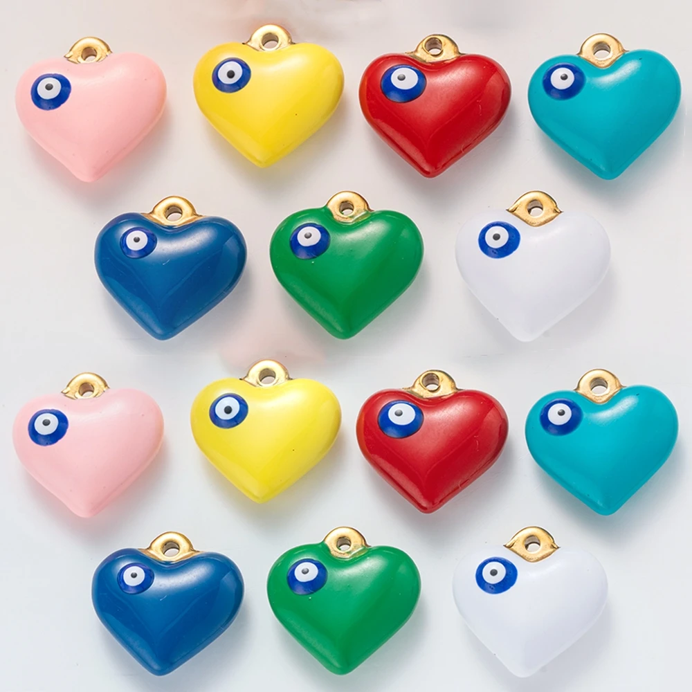5 Stück 17 x 17 mm Edelstahl 3D Herz baumeln Anhänger Charms für DIY Muttertag Valentinstag Geschenke Halskette Armband Schmuck