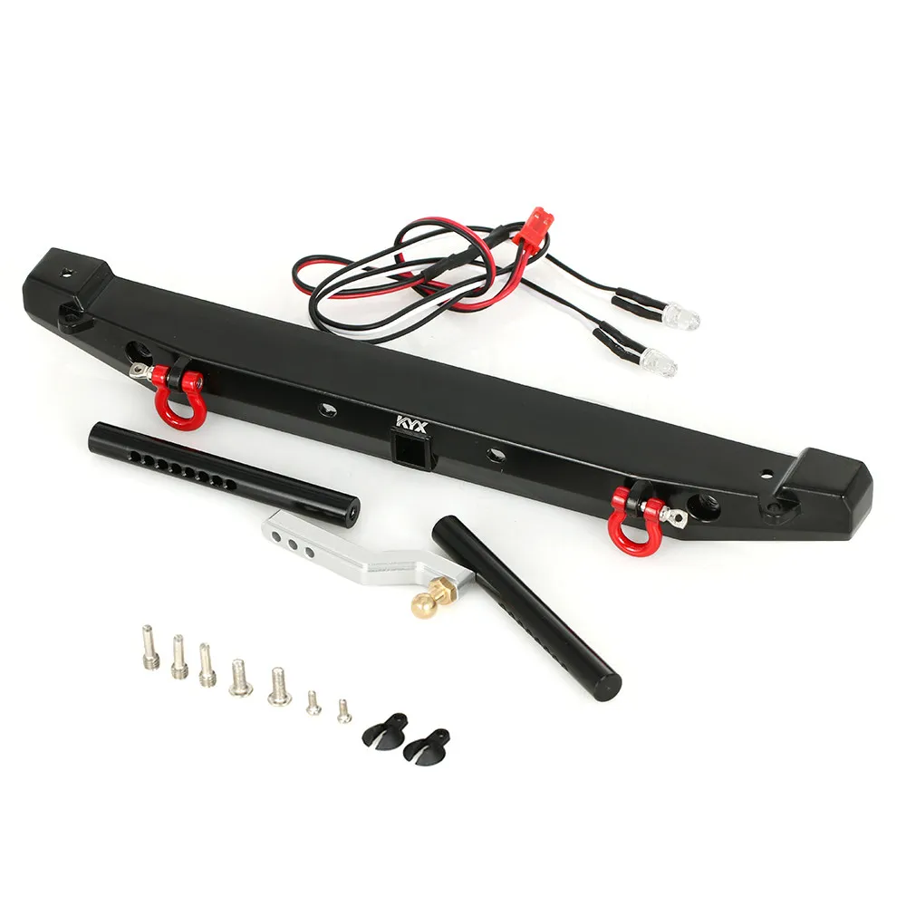 KYX Simulation Model Climbing Frame TRX-4 Rear Bumper SCX10 Rear Bumper 90046 Metal Rear Bumper