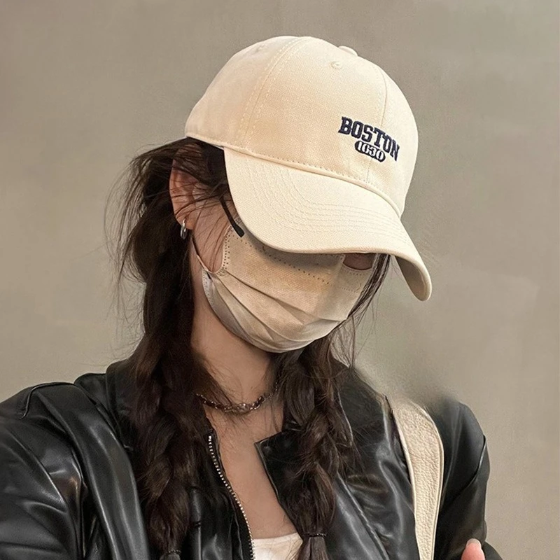 Baseball cap, big head circumference, hard top, sunscreen cap, high-end versatile casual hat, peaked cap, showing face