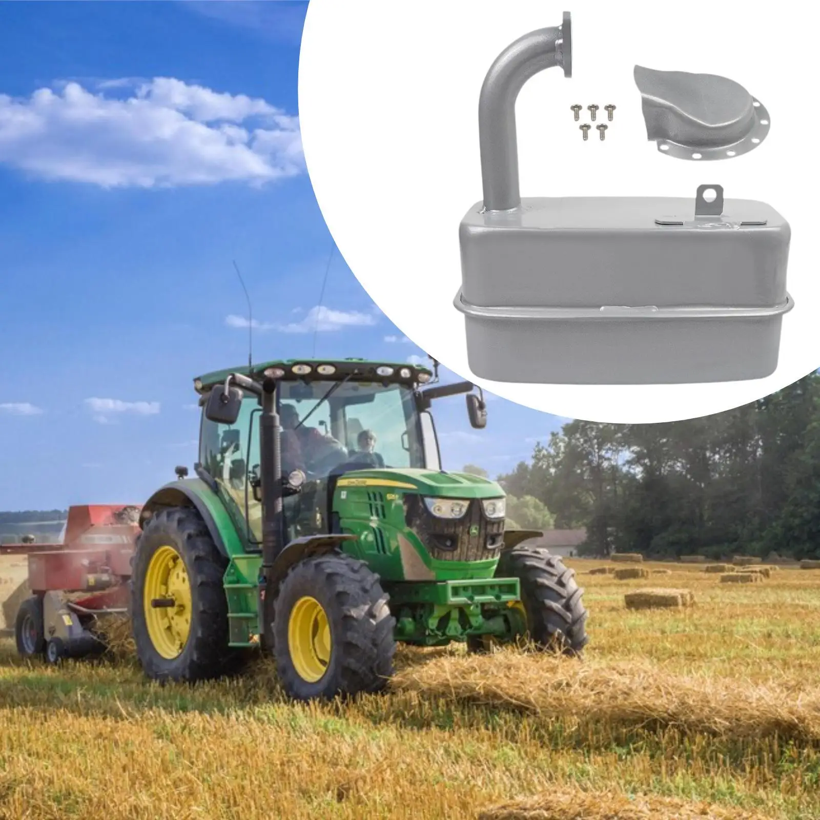 

Gy22156 Muffler Spare Part Easy Installation Replaces Gy21990 Tractor Accessories Sturdy