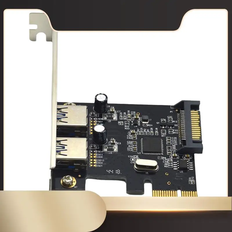 

PCIE Expansion Card PCI-E To 2-Port USB3.0 5Gbps Convert Card Riser For Win7/8/9/10/Linux-N36R