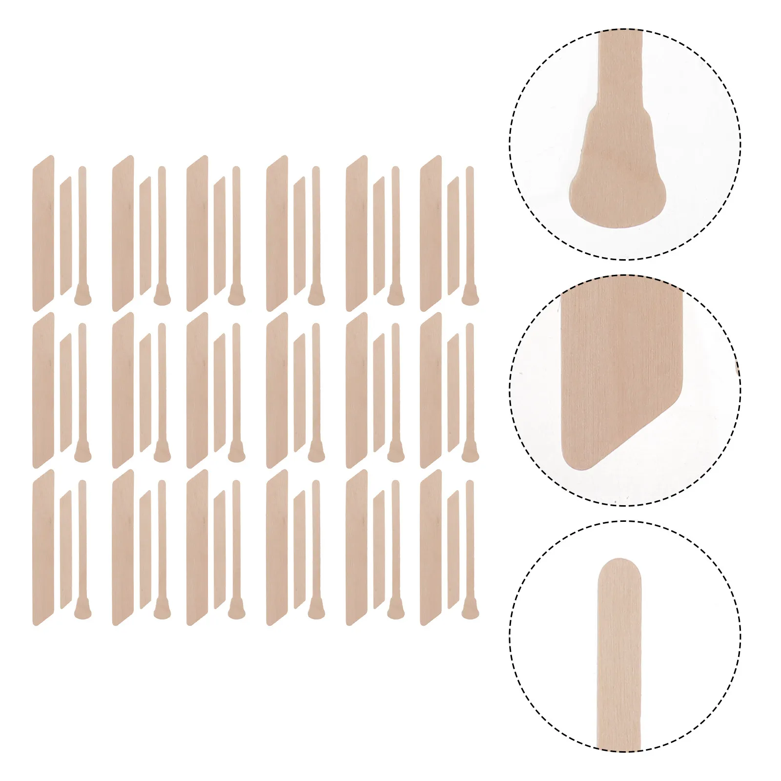 150Pcs Wooden Wax Sticks Applicator for Hair Removal Smooth Surface Body Face Eyebrows Legs Feet Waxing Tools Premium Hair