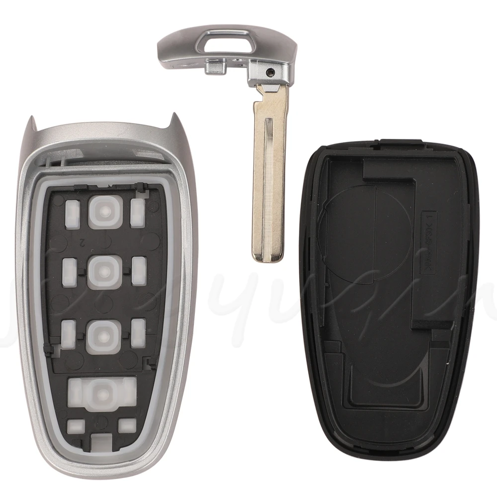 เคสกุญแจรีโมทรถยนต์สำหรับ Hyundai Smart card key แบบเปลี่ยนได้ 4/7 ปุ่ม รุ่น jingyuqin