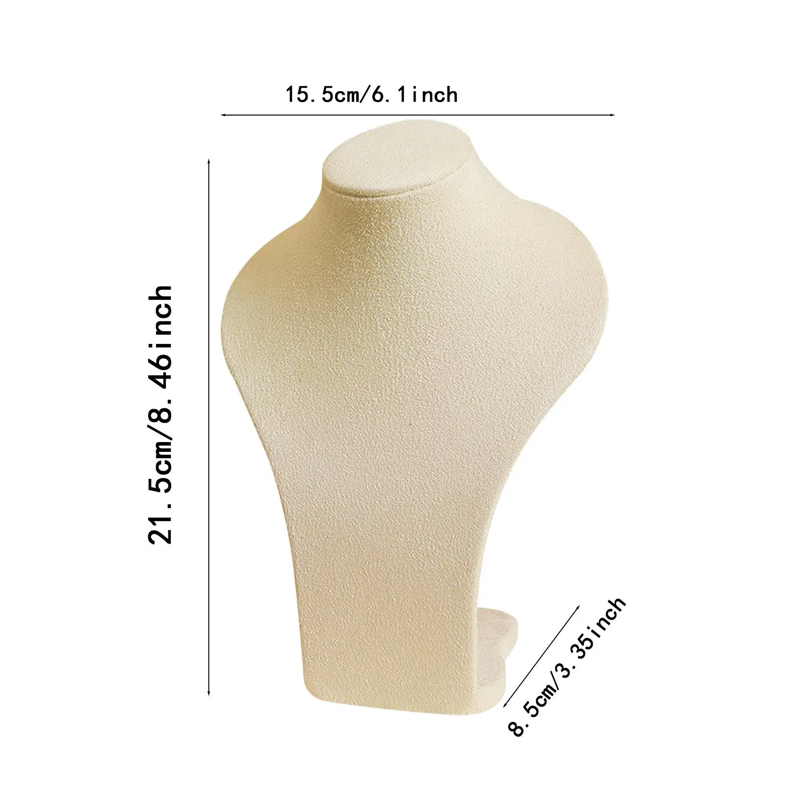 حامل منظم للقلادة، تصميم عارضة أزياء مخملية لعرض المجوهرات