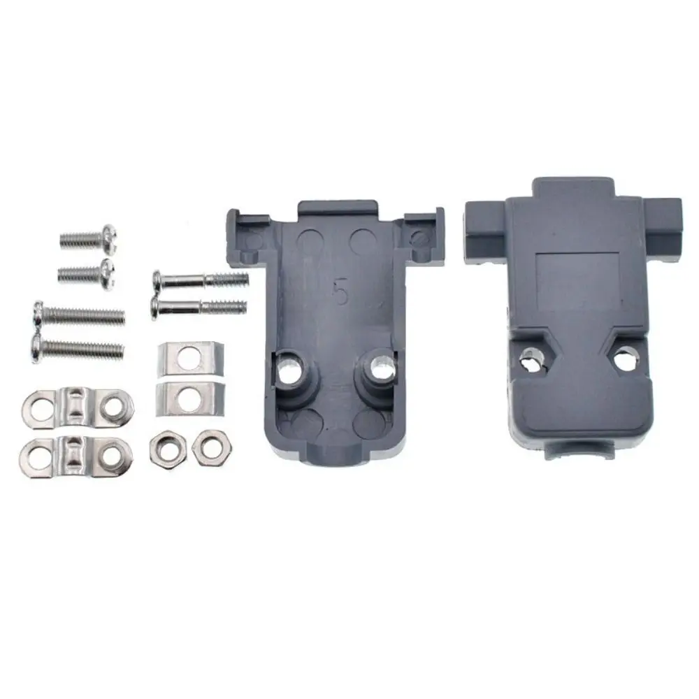 RS232 Serial DB9 D-sub Connectors Plug With Plastic Shell 485 COM Port 9 Pin Jack Socket Removable Protective