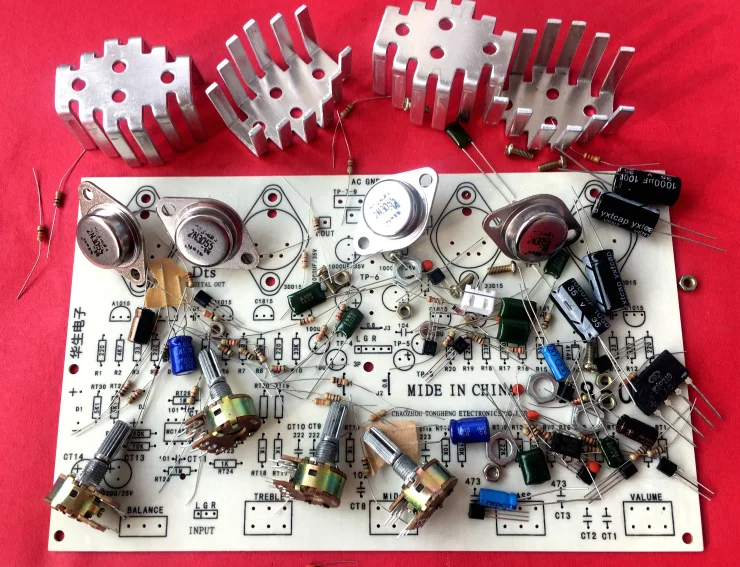 X850A podwójny kanał wzmacniacz wysokiej mocy pokładzie luzem elektroniczny wzmacniacz Diy zestaw komponentów