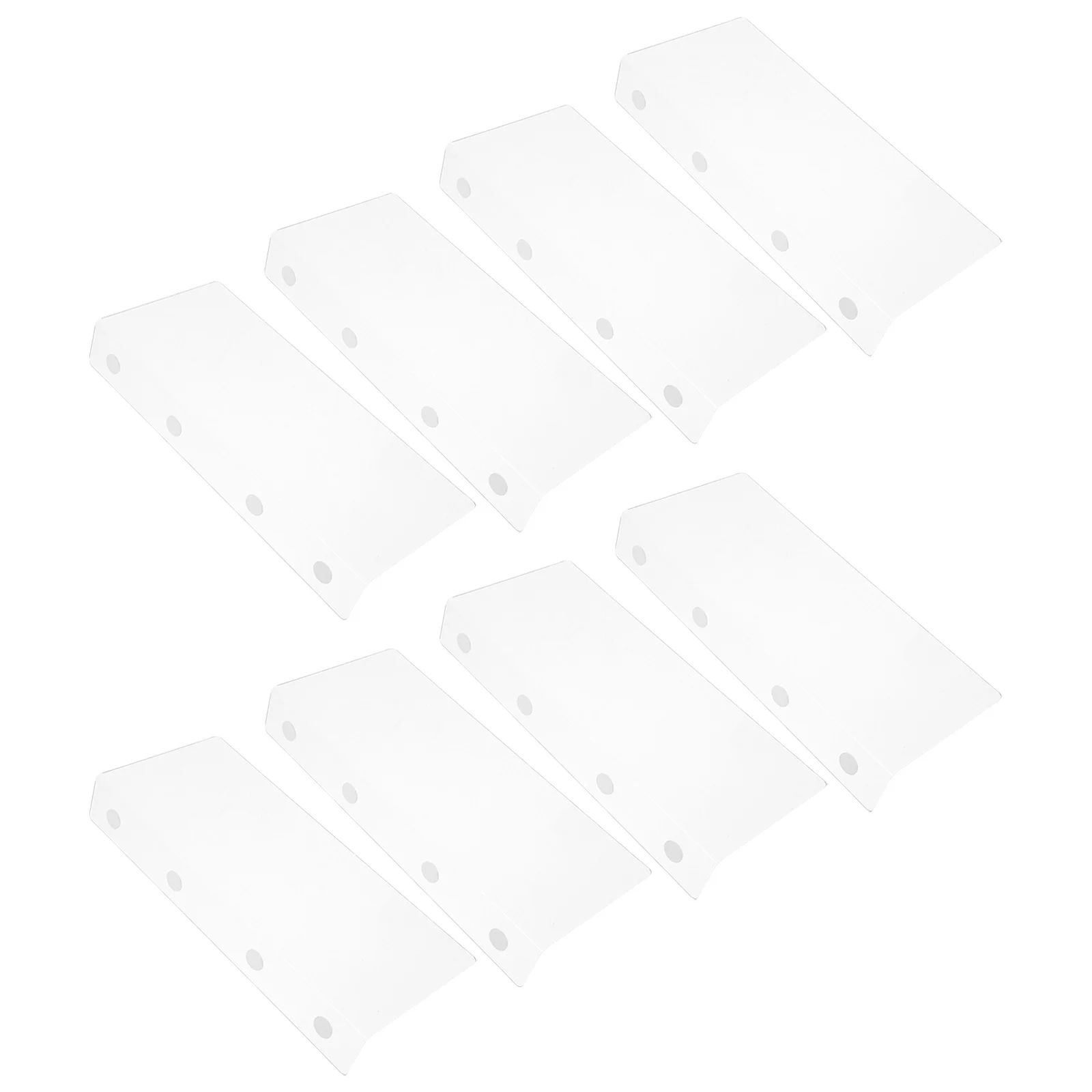 

8 Pcs Shelf Backsplash Book Organizer Clear Acrylic Dividers Stopper for Shelves Clothes Closet Separators Magnetic