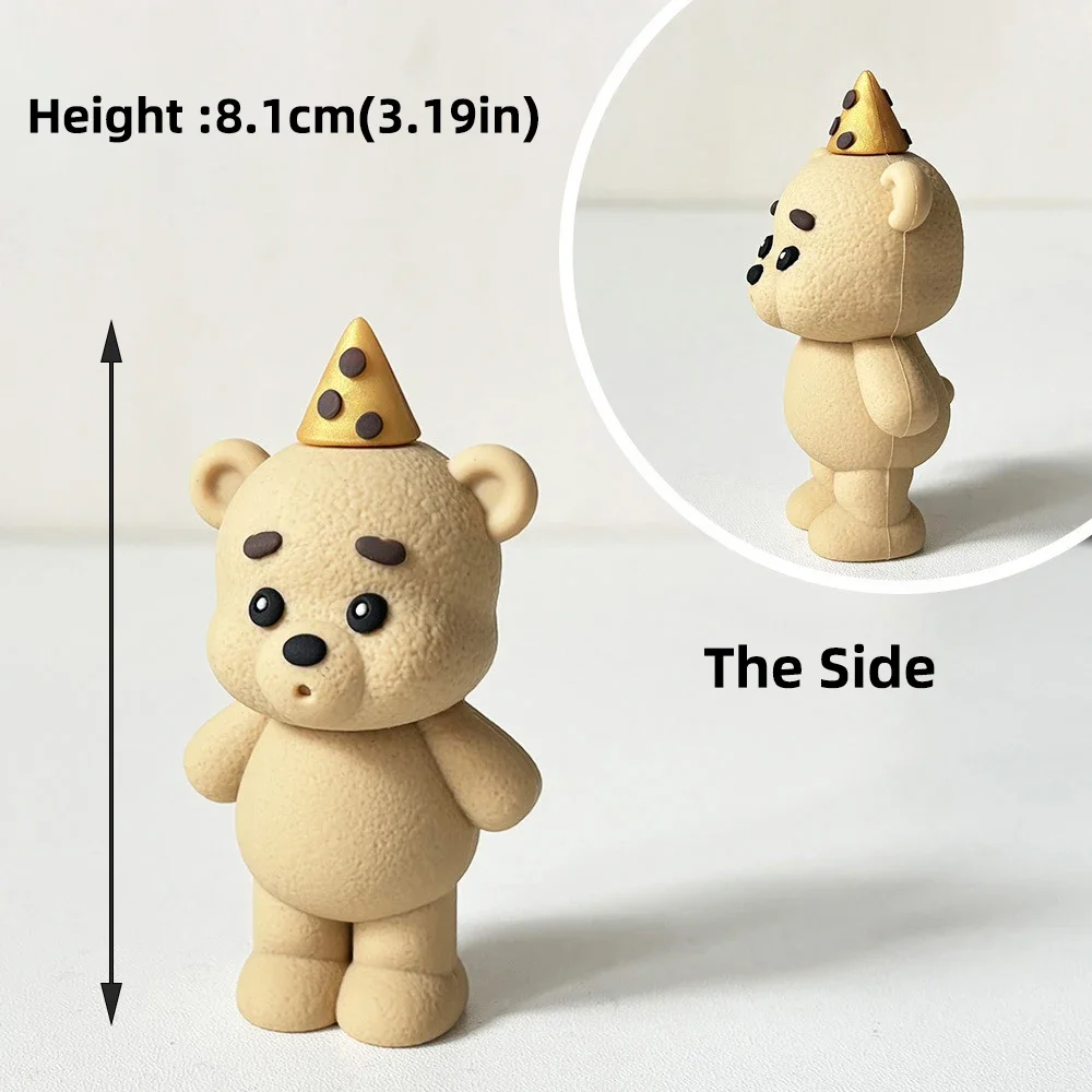 Bärenkugel-Kuchenaufsätze, Teddy-Thema, Mini-Kuchen-Geschenkboxen für Kinder, Dekoration zum 1. Geburtstag, Babyparty-Deko-Set – Detail 7
