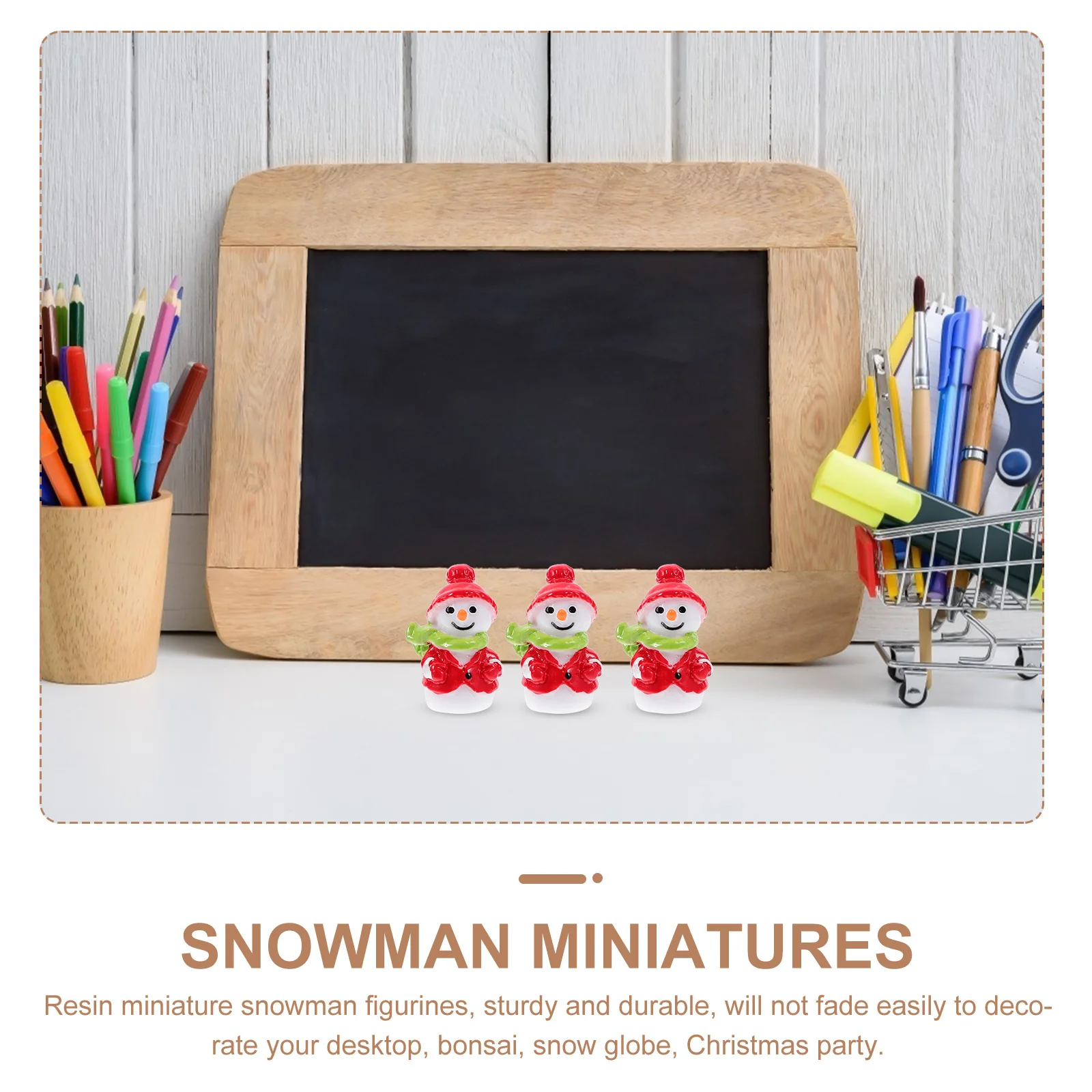 10 шт. Миниатюрные украшения-снеговики из смолы, рождественские сувениры, микро-ландшафтный декор