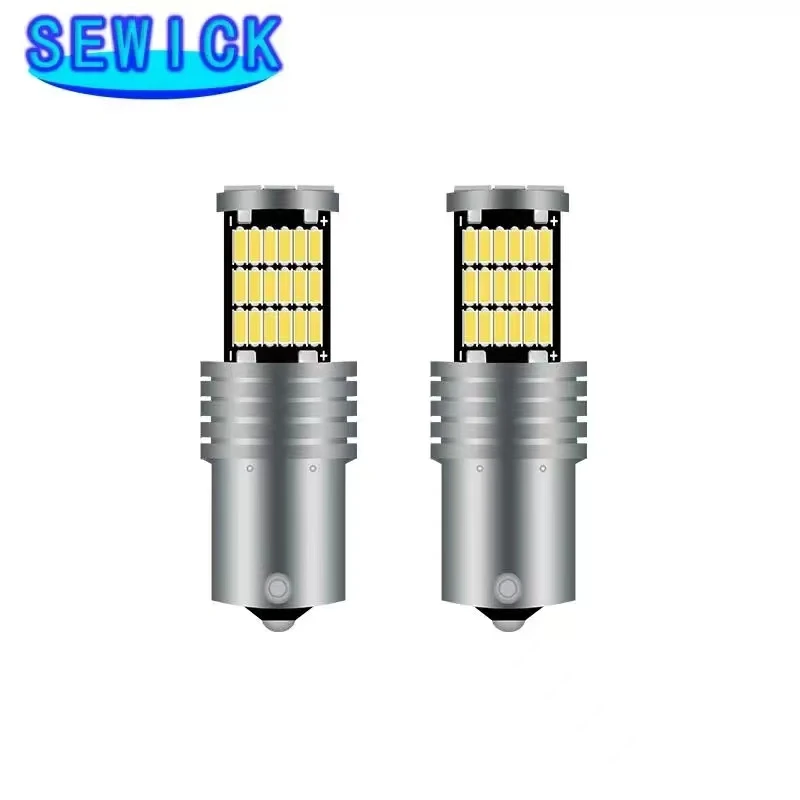 20Pcs T20 Led Signal Lamp 7440 7443 WY21W Led Canbus Car Reverse Brake Light 4014 45SMD led 1156 1157 w21w Turn Signal Light 12V