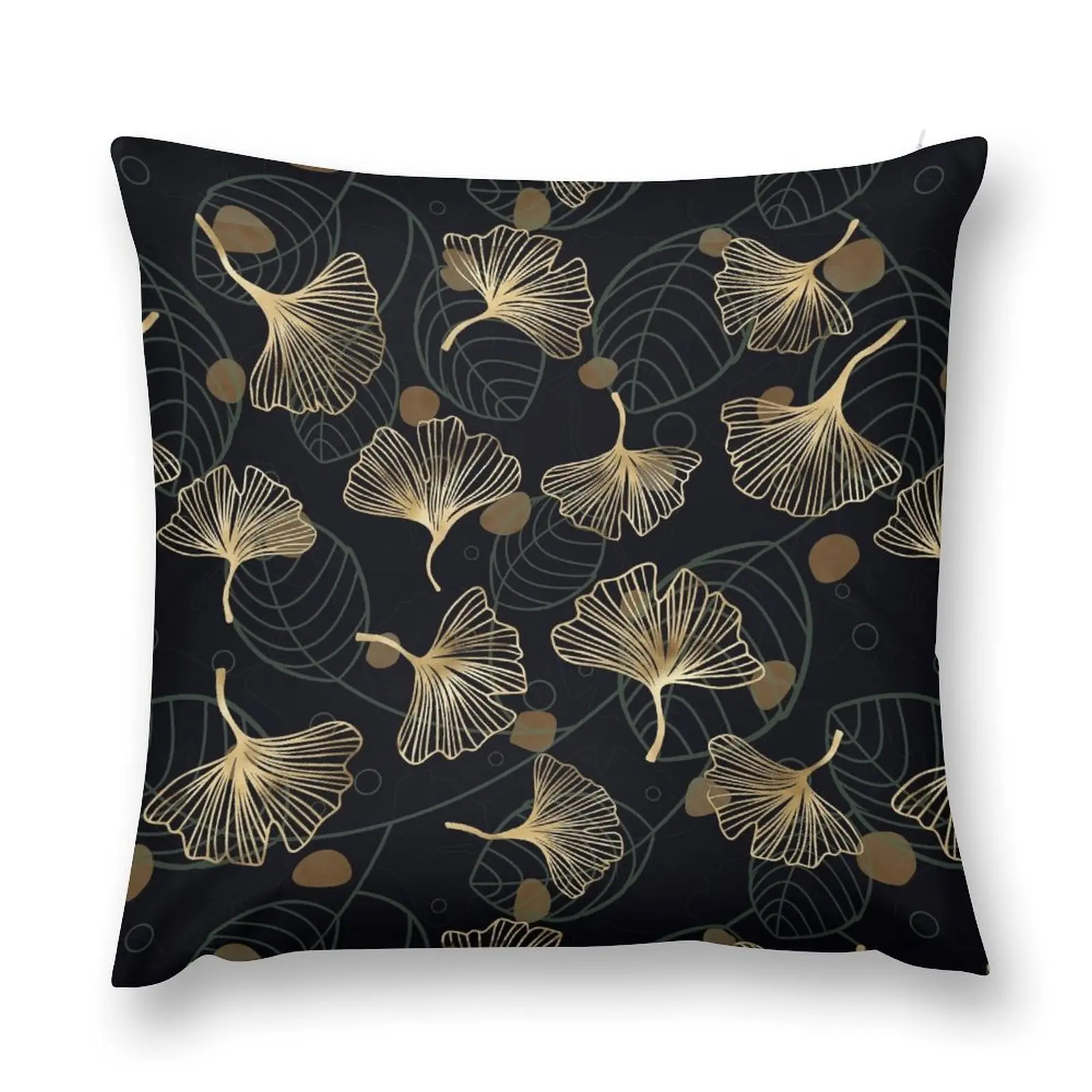 

Ginko leaves pattern Throw Pillow Decorative pillowcase anime girl pillow