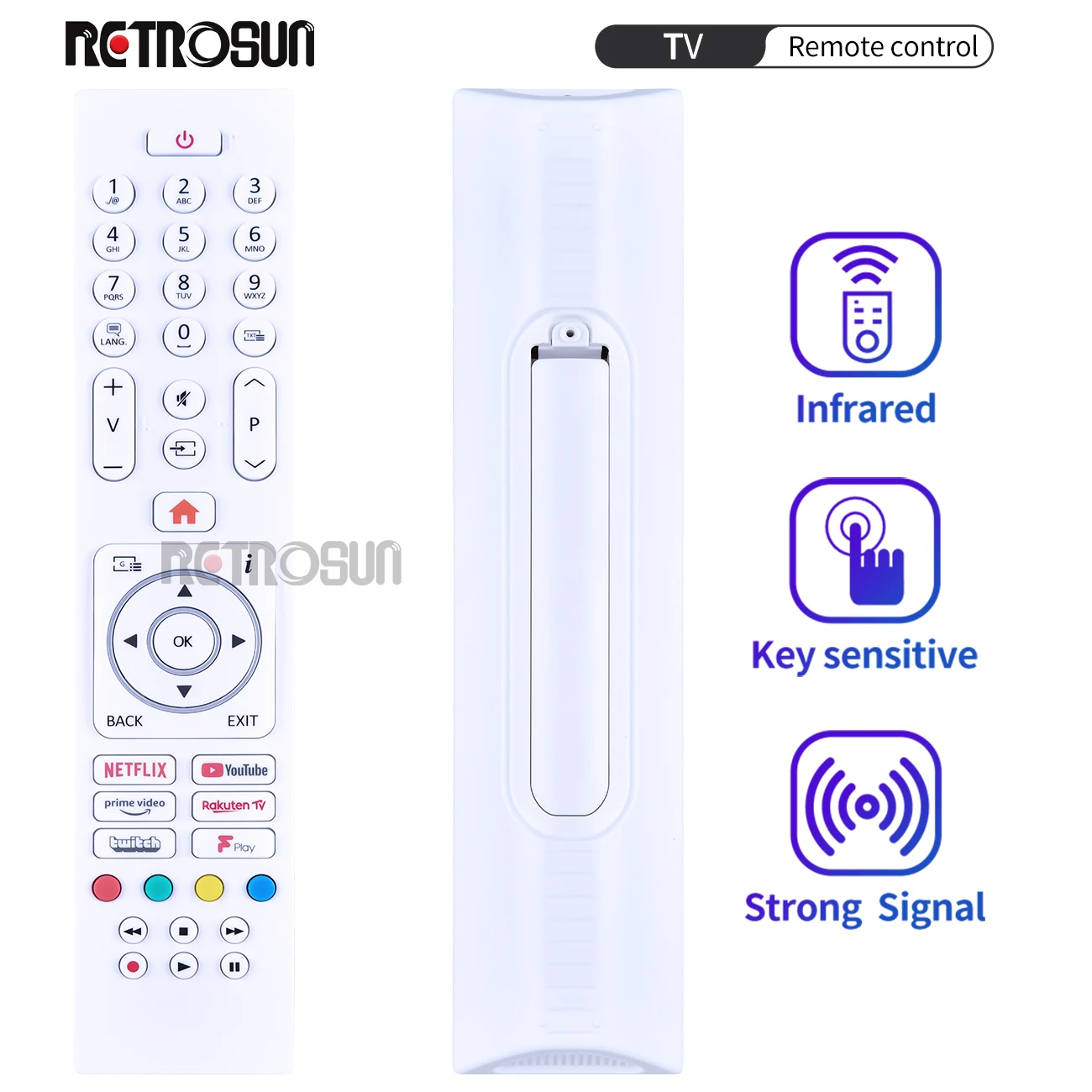 อะไหล่รีโมทคอนโทรลสำหรับ techwood RC45137P ทีวี