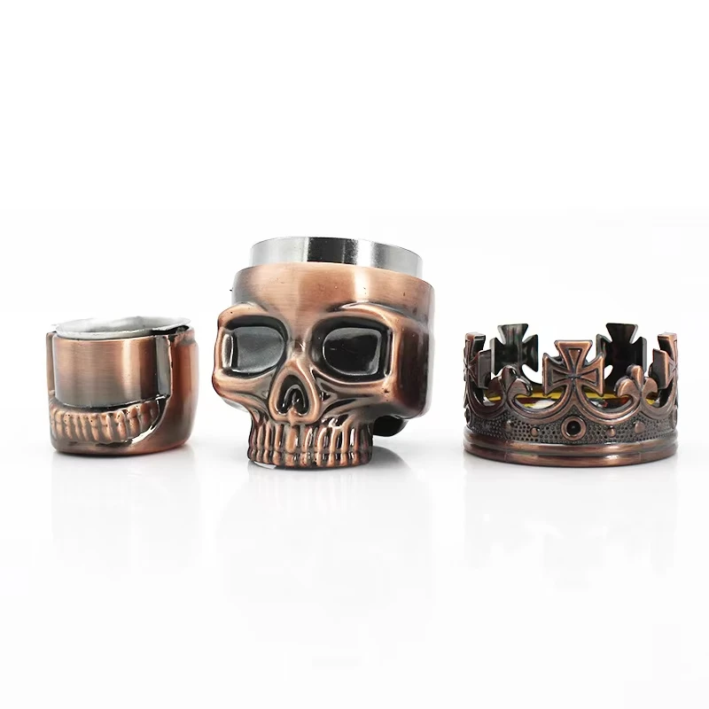 

3 Layers Creative Skull-shaped Grinding Device for Tobacco Crushing Machine Pulverizer Grinding Disc Smoking Accessories Gifts