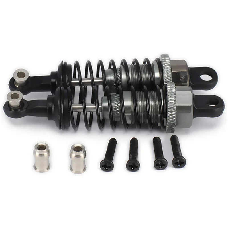 AA60-40 шт. алюминиевый амортизатор в сборе, замена демпфера A949-55 для Wltoys 1/18 RC Car A959 A979 K929 A959-B (серый)